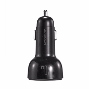 Joyroom automobilinis įkroviklis 70W su 3 jungtimis: USB, 2 x USB-C juodas (JR-CL26)