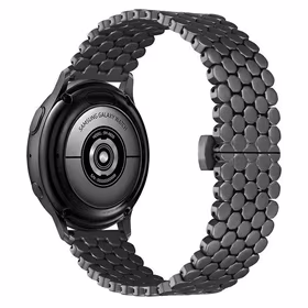 Beline dirželis Watch 22mm Metal Honeycomb juodas box