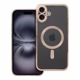 ELECTRO MAG COVER magnetinis dėklas telefonui, suderinamas su MagSafe, skirtas IPHONE 16 Plus, rudas spalvos