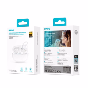 BWOO Bluetooth ausinės BW39 TWS for running baltas