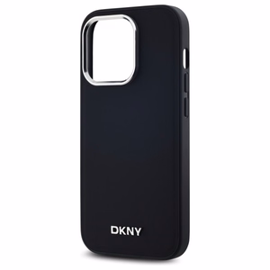 DKNY Paprastas logotipas Magnetinis dėklas telefonui iPhone 14 Pro - juodas
