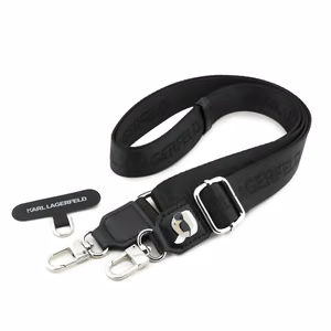 Dirželis telefonui Karl Lagerfeld Universal Crossbody Strap Karl Patch juodas