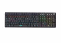 iBox AURORA K-6 klaviatūra Universalus RD belaidis ryšys + „Bluetooth“ QWERTY Anglų Juoda