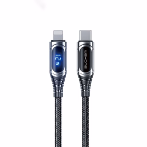 WEKOME WDC-167 Sakin Series USB-C–Lightning įkrovimo ir duomenų laidas, 1 m, PD 20 W, „Tarnish“ spalvos
