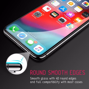 Crong Edge Glass Full Glue Edge-to-Edge 9H grūdintas apsauginis ekrano stiklas, skirtas Huawei Mate 20