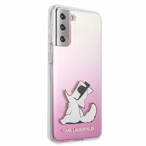 Karl Lagerfeld Choupette Fun чехол для Samsung Galaxy S21+ - розовый