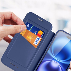 Dux Ducis Skin X Pro Dėklas iPhone 17 Air su MagSafe ir pinigine - Mėlynas