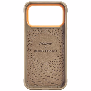 Smėlio spalvos NIMMY ŠAUNUS ŠUO SU AKINIAIS dėklas IPHONE 18 Pro Max/17 Pro Max