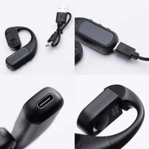 Wireless mono headset Blue Star Hook black