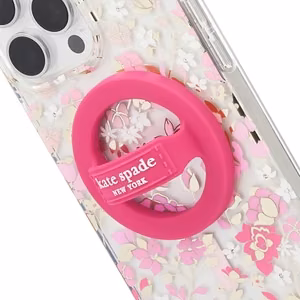 MagSafe magnetinis telefono laikiklis pirštui Kate Spade New York Magnetic Loop Grip, „Pom Pom Pink“