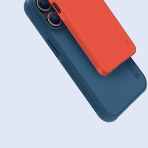 Dėklas Nillkin Super Frosted Shield Pro Apple iPhone 14 Pro mėlynas