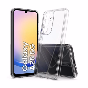 Crong Crystal Shield Cover dėklas, skirtas Samsung Galaxy A25 5G, skaidrus