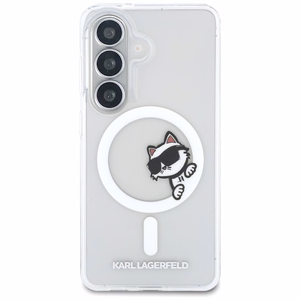Karl Lagerfeld dėklas Magnetic IML Peekaboo Choupette skirtas Samsung Galaxy S26 skaidrus