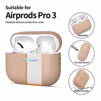 Tech-Protect silikoninis dėklas AirPods Pro 3 smėlio spalvos
