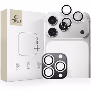 Tech-Protect Camring Fit+ kameros dangtelis, skirtas iPhone 14 Pro / Max / 15 Pro / Max / 16 Pro / Max / 17 Pro / Max – sidabrinis