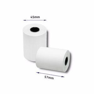 Qoltec 51896 – terminio popieriaus ritinėliai be BPA, 57×20 mm, 55 g/m², 10 vnt.