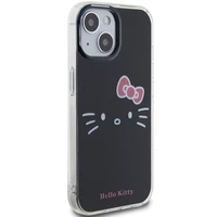 Hello Kitty IML Kitty Face dėklas telefonui iPhone 15 - juodas