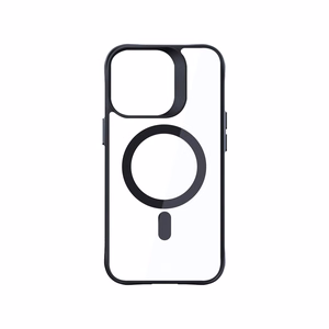 3mk Satino šarvuotas Magnetinis dėklas su MagSafe iPhone 16 Pro Max - skaidrus su juodu rėmeliu