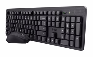 Trust Ody II klaviatūra Pelė įskaityta Universalus Radijo dažnio belaidė QWERTY Anglų (JAV) Juoda