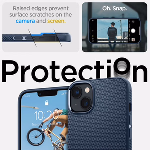Spigen Liquid Air dėklas, skirtas iPhone 14 Plus – mėlynas