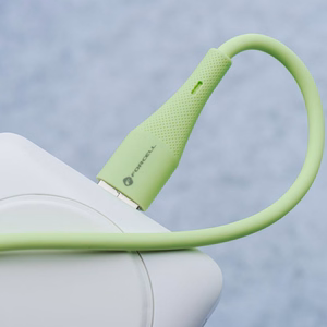 FORCELL F-ENERGY C346 kabelis Type C į Lightning PD 3A 27W Silicone 1 m žalias