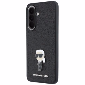KARL LAGERFELD чехол для Samsung A57 KLHCSA57GKNPSK (Fixed Glitter Ikonik Logo Metal Pin) чёрный