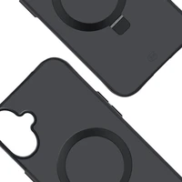 3mk Smoke magnetinis dėklas su stovu iPhone 17 telefonui - juodas