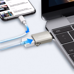 Adapteris Joyroom (S-H151) iš Type-C į USB (OTG) sidabrinis