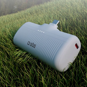 SBS EcoPower 5000 mAh 10W išorinė baterija su įmontuotu USB-C prievadu - pilka