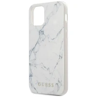 Guess Marmurinis dėklas telefonui iPhone 12 mini 5.4" - baltas
