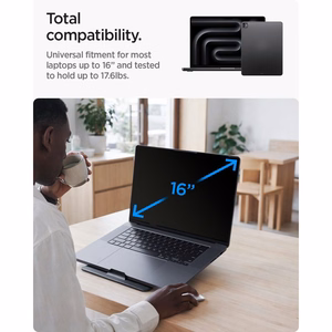 Spigen SlimFold LD201-S8 nešiojamojo kompiuterio stovas, pilkas