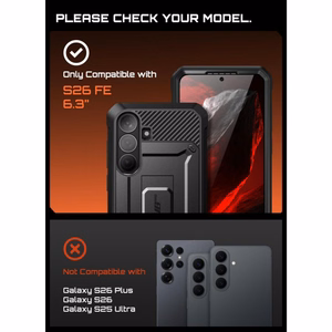 Supcase Unicorn Beetle Pro  Samsung Galaxy S26 FE dėklas, juodas