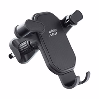 BLUE STAR gravitacinis automobilinis laikiklis oro angai TRIANGULAR, juodas