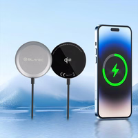 Blavec indukcinis įkroviklis BQI-03 Qi2 15W magnetinis Magsafe (BQI03-QI2MB) juodas
