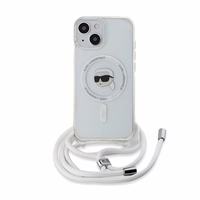 Karl Lagerfeld Crossbody IML Karl Head Magnetinis dėklas telefonui iPhone 15 / 14 / 13 – permatomas