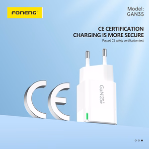 Foneng Sieninis įkroviklis GAN35 GaN - 2xType C - PD 35W 3A baltas