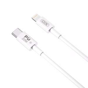 XO kabelis NB-Q189B PD USB-C - "Lightning" 2,0 m 20 W baltas