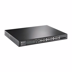 TP-Link JetStream TL-SG3428MP tinklo komutatorius Valdomas L2+ Gigabit Ethernet (10/100/1000) Maitinimas per Eternetą (PoE) 1U Juoda