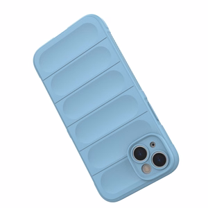 Magic Shield Case dėklas telefonui iPhone 14 Plus lankstus šarvuotas dangtelis šviesiai mėlynas