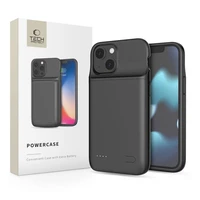 Tech-Protect PowerCase iPhone 12 mini / 13 mini su 4700mAh išorine baterija - juoda