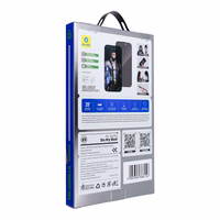 5D Mr. Monkey apsauginis stiklas – Samsung Galaxy S25 Edge juodas (Strong Privacy)