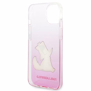 Dėklas telefonui Karl Lagerfeld KLHCP14MCFNRCPI iPhone 14 Plus 6.7\" rožinis / rožinis Choupette Fun
