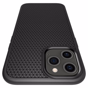 Spigen Liquid Air dėklas iPhone 12 / iPhone 12 Pro - Matinis juodas