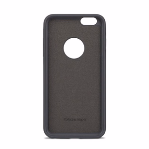 Moshi iGlaze Napa hibridinis dėklas veganiškos odos nugarėle, skirtas iPhone 6s Plus / 6 Plus, „Midnight Blue“ spalvos