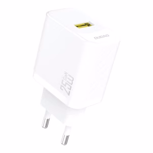 Dudao A27S 25W GaN USB-A įkroviklis - baltas