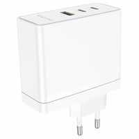 Borofone sieninis įkroviklis BN11 Imperial - USB + 2xType C - QC 3.0 PD 100W baltas
