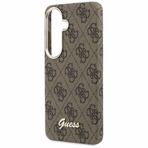 Guess dėklas 4G Script MagSafe skirtas Samsung Galaxy S26 rudas