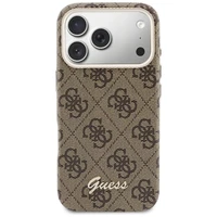 GUESS case for IPHONE 17 Pro Max compatible with MagSafe GUHMP17X5P4FWMSW (PU FW 4G Script) brown