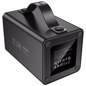 Išorinė baterija Hoco 60000 mAh QC PD 3A 22,5W DC12V su integruota lempute J138 juoda