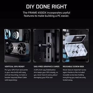 Corsair 4500X LX-R RGB grūdintas stiklas vidutinio bokštelio korpusas, juodas